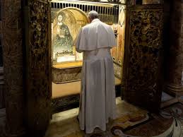 Pope Francis Praying at the Tomb of St. Peter