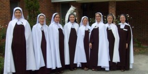 Eight Vietnamese nuns in the Carmel in Mobile, AL