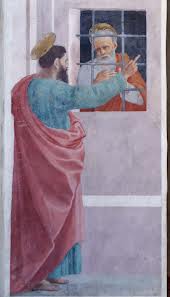 St. Paul visiting St. Peter in prison