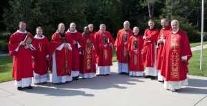 Fr. McCurry, fourth from right