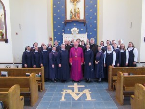 The IHM sisters in their new chapel